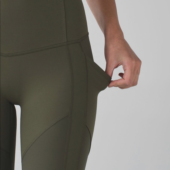 lululemon athletica Pants - Lululemon olive green leggings size 6